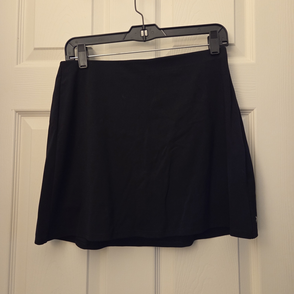 Elegant Black Active Skort